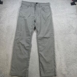 Prana Brion Slim Fit Mens 35x31 Chinos Pants Gray Outdoor Casual Stretch